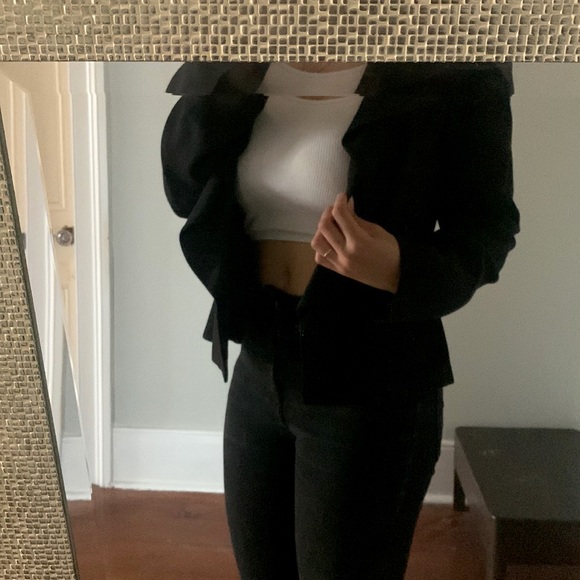 Cropped blazer - Picture 2 of 4